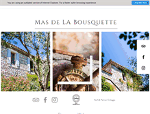 Tablet Screenshot of mas-bousquette.com